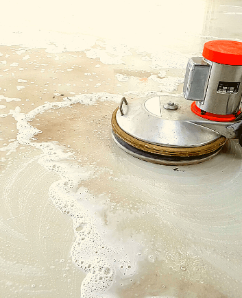 hard floor scrubbing service