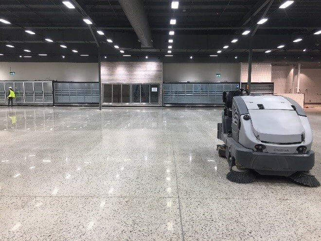 end of building cleaning