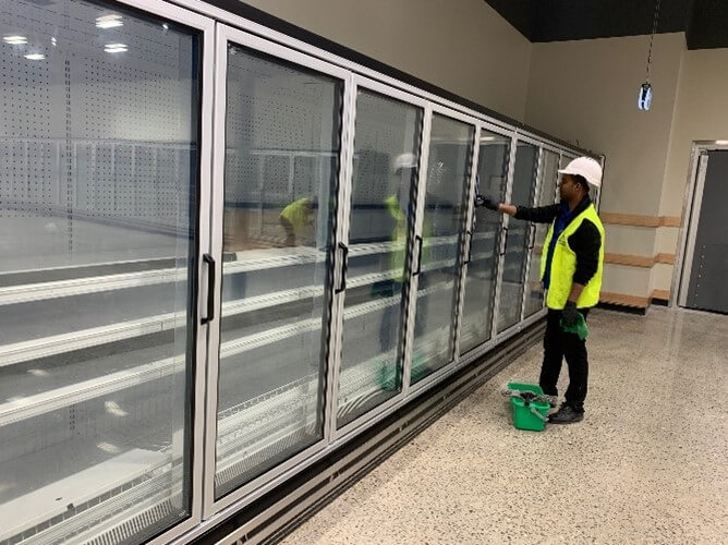 End of construction cleaning